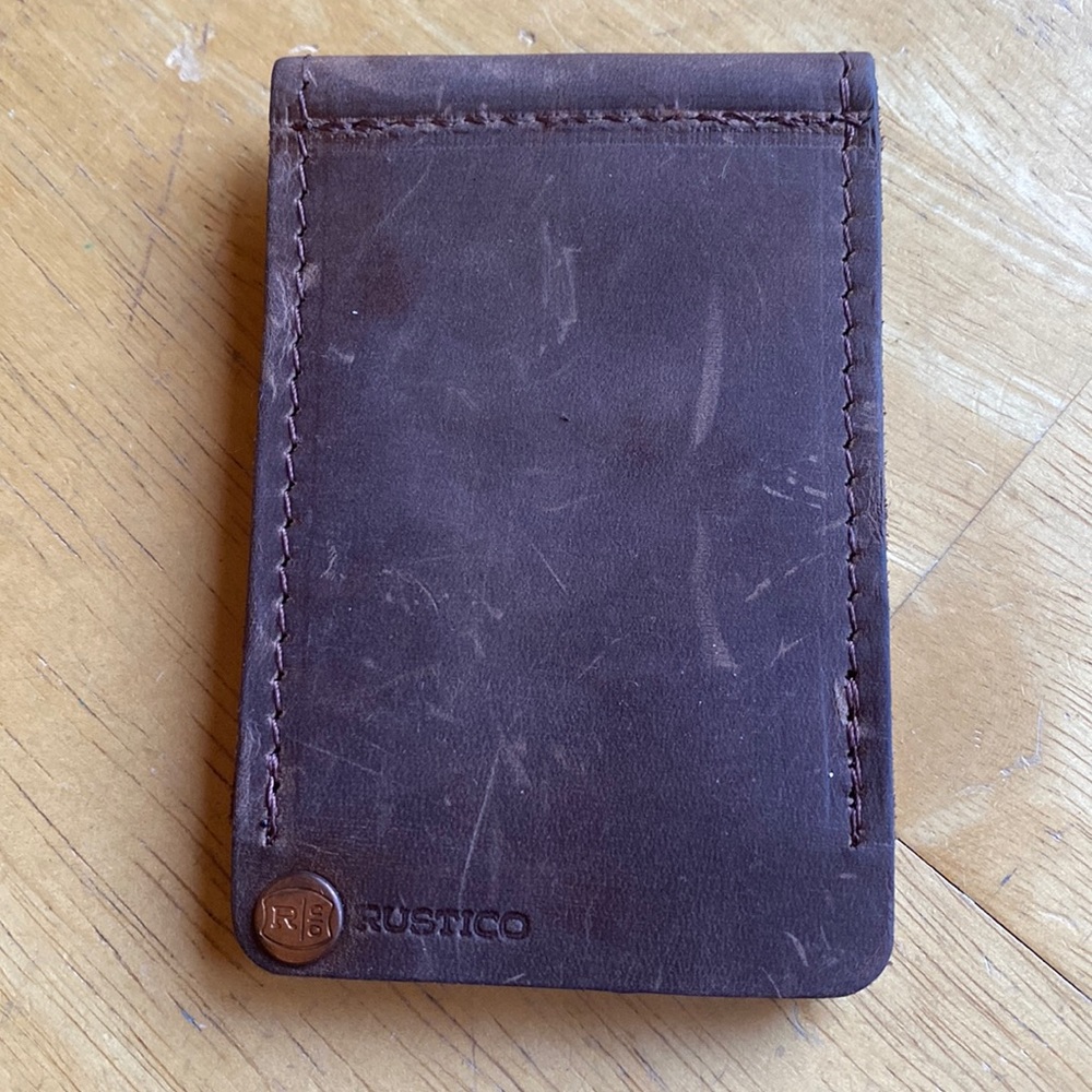 RUSTICO card holder leather made in USA